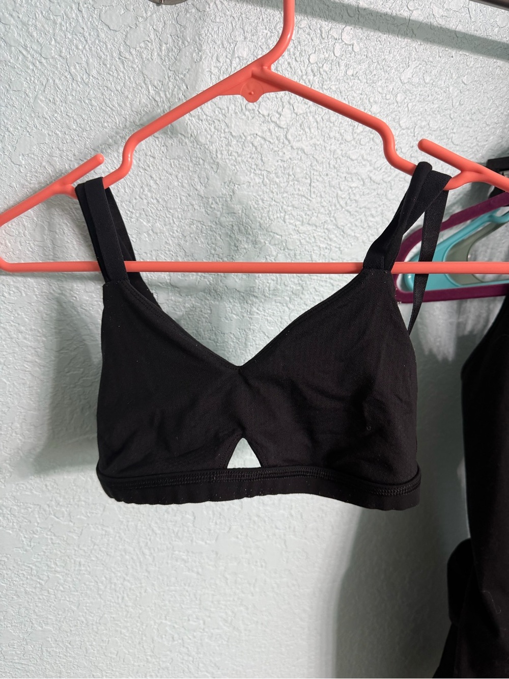 lululemon athletica Black Soft Bralette with Front Cutout